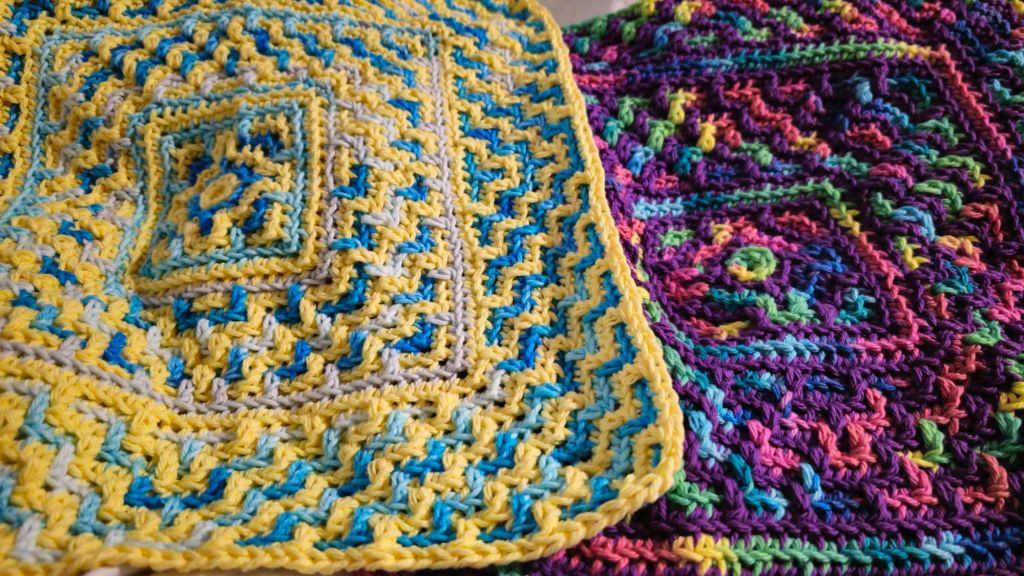 crochet mosaic squares